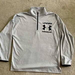 Under Armour boys zip pullover top.  Size youth medium